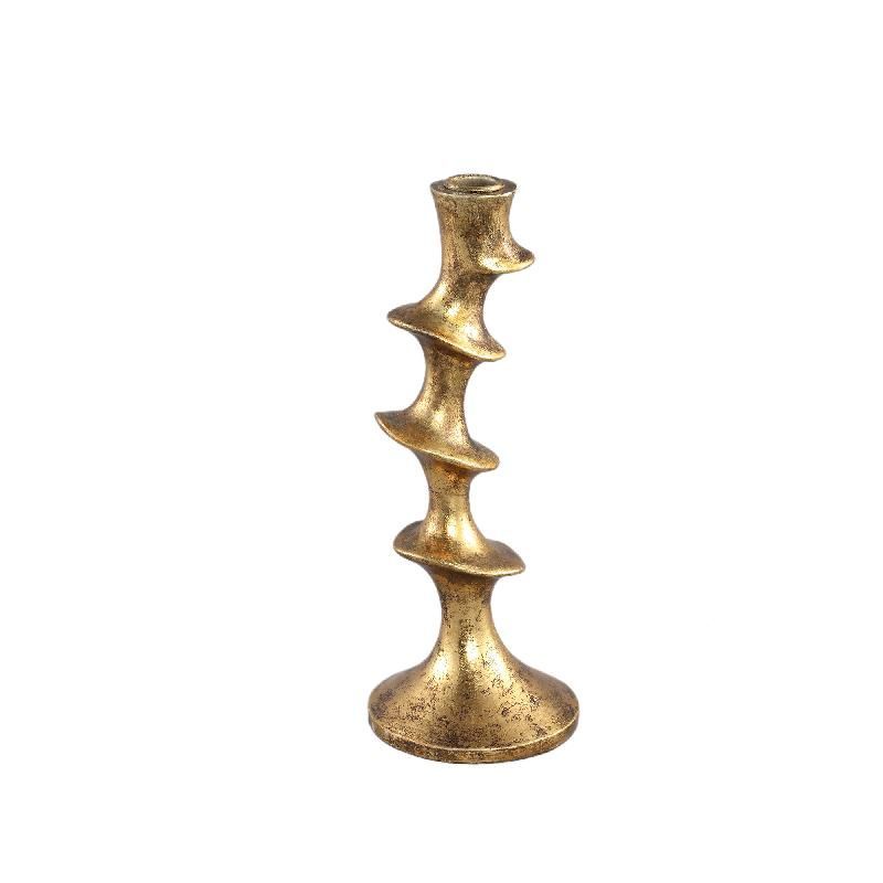 Gold Twist Candle Holder