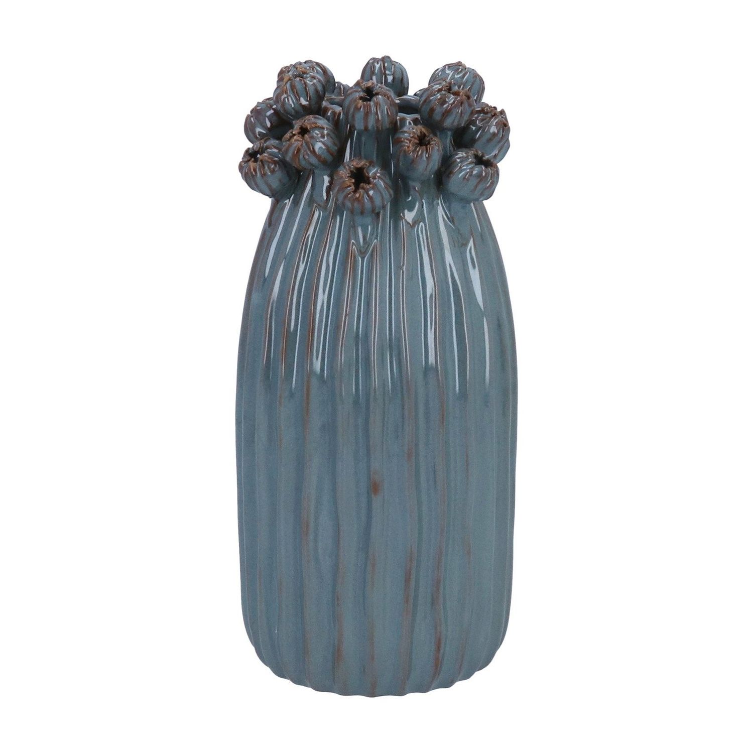 Seed Head Applique Vase