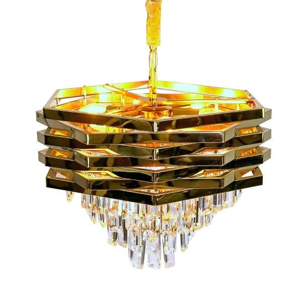 Gold + Crystal Chandelier