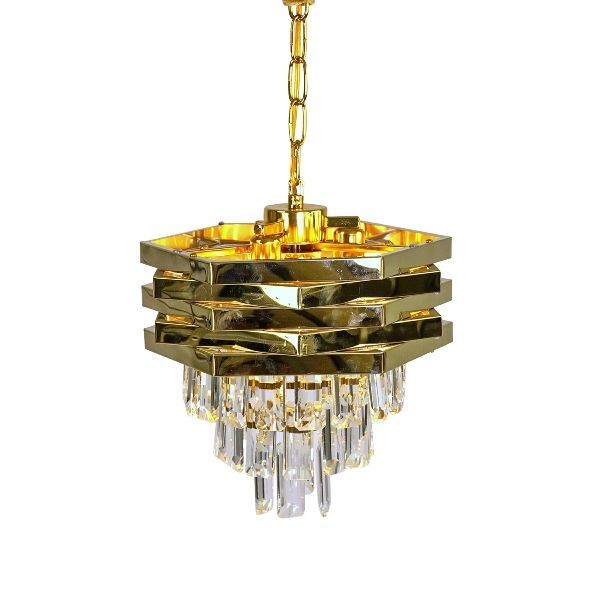 Gold + Crystal Chandelier