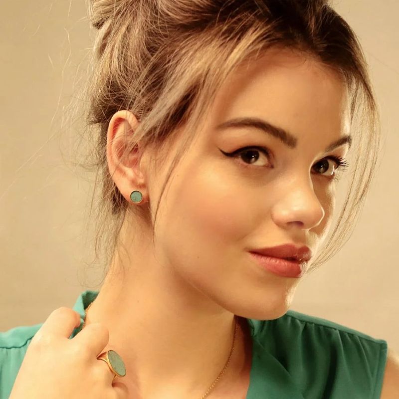 Patina Earrings (mint green)