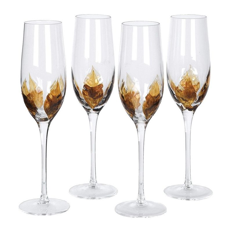 Petal Champagne Flutes (set of 4)