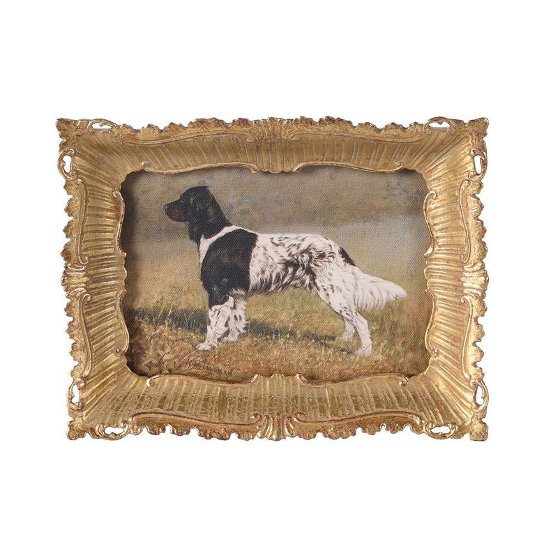 Spaniel in Gold Frame