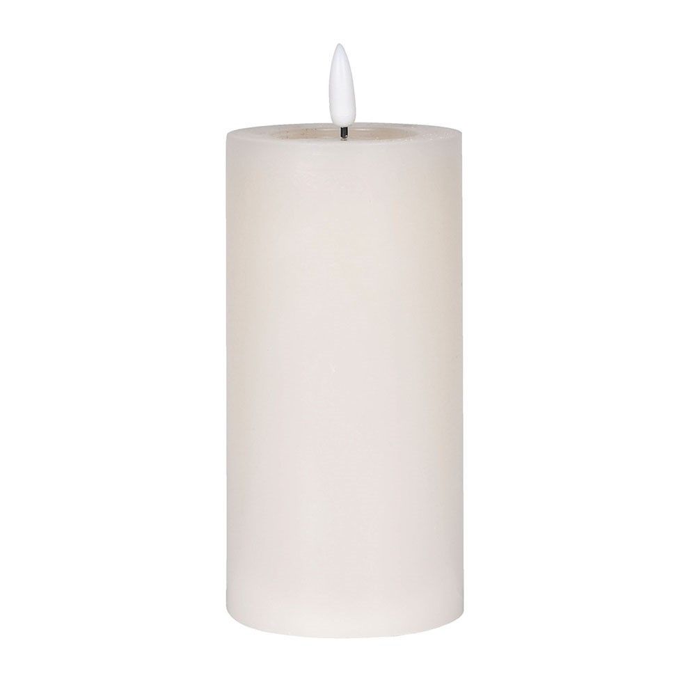 150mm. Cream Melted LED Candle