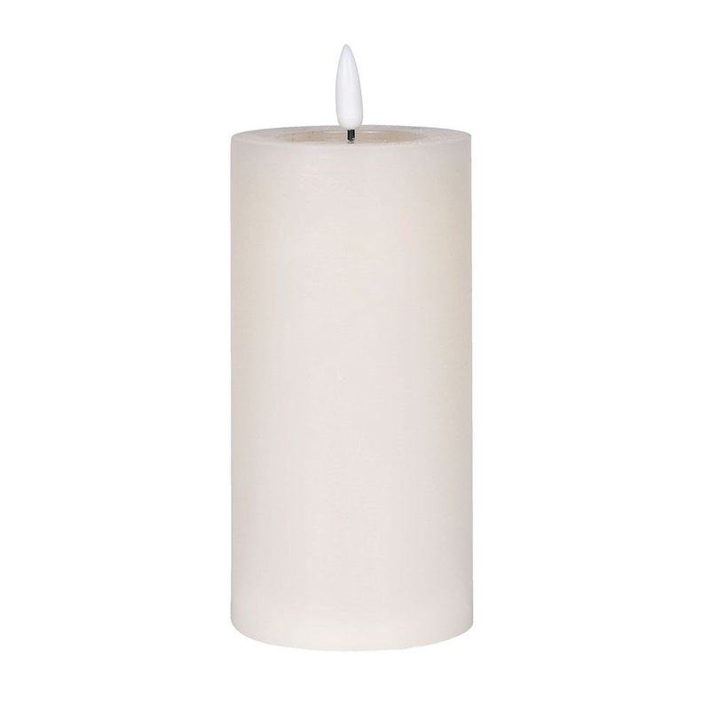 150mm. Cream Melted LED Candle