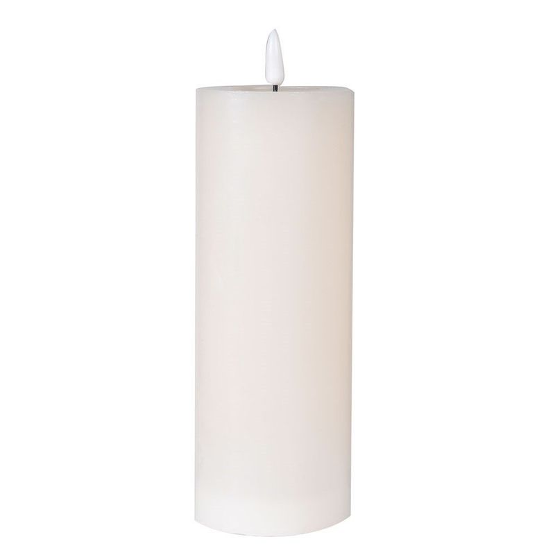 150mm. Cream Melted LED Candle