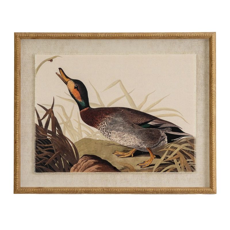 Duck on Linen Print