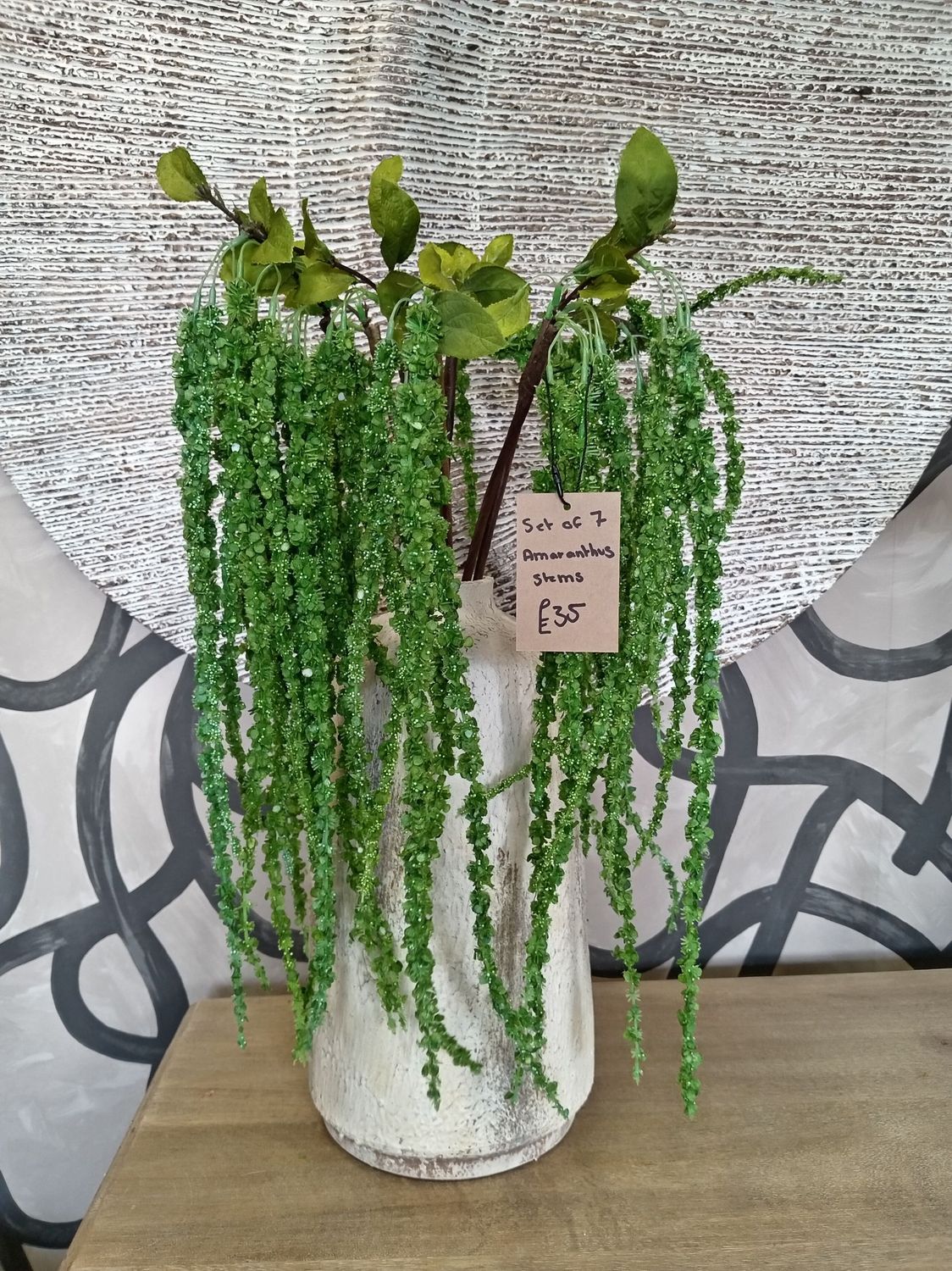 Green Amaranthus (set of 7)