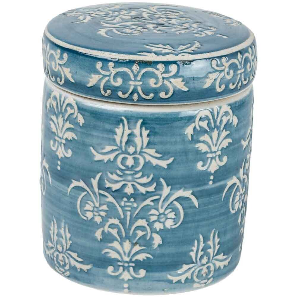Chinoiserie Teal Pot