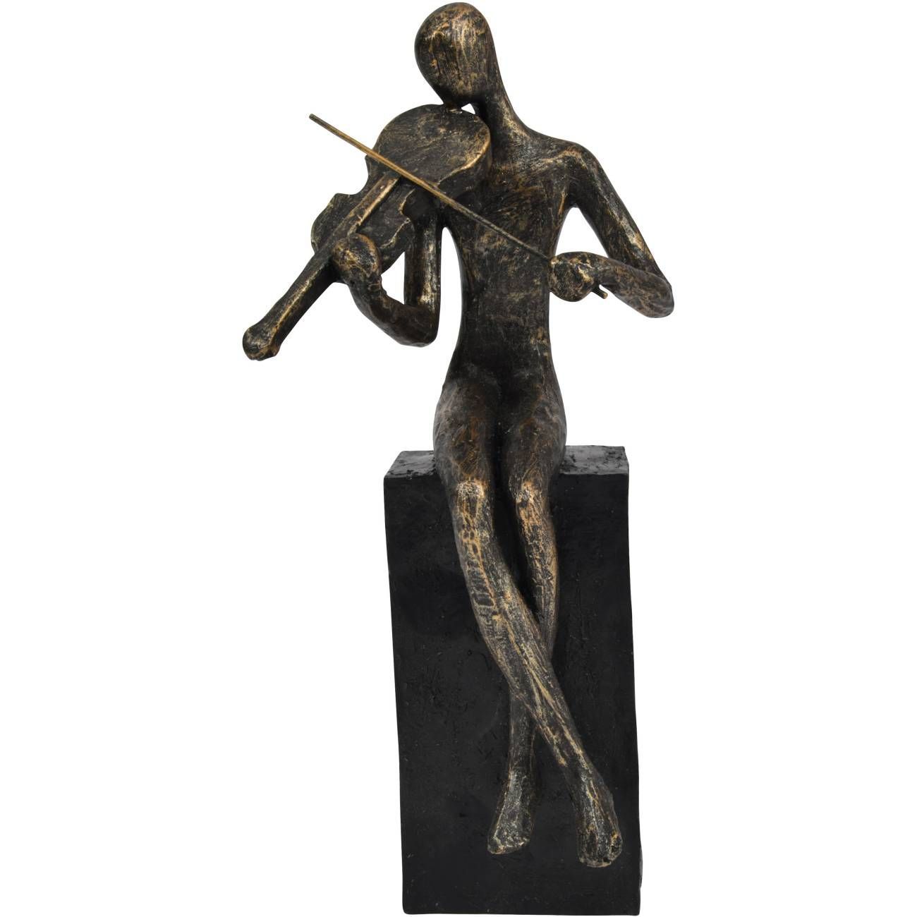 Violinist on Block Sculpture