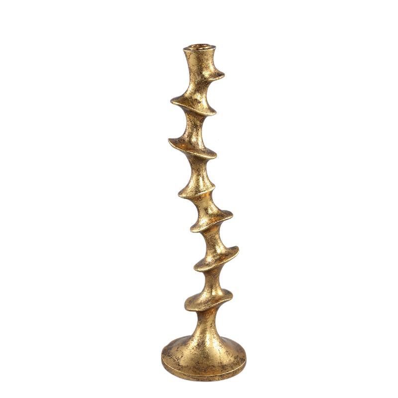 Gold Twist Candle Holder