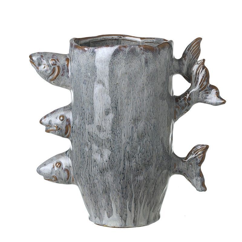 Ceramic Vase With Fish
