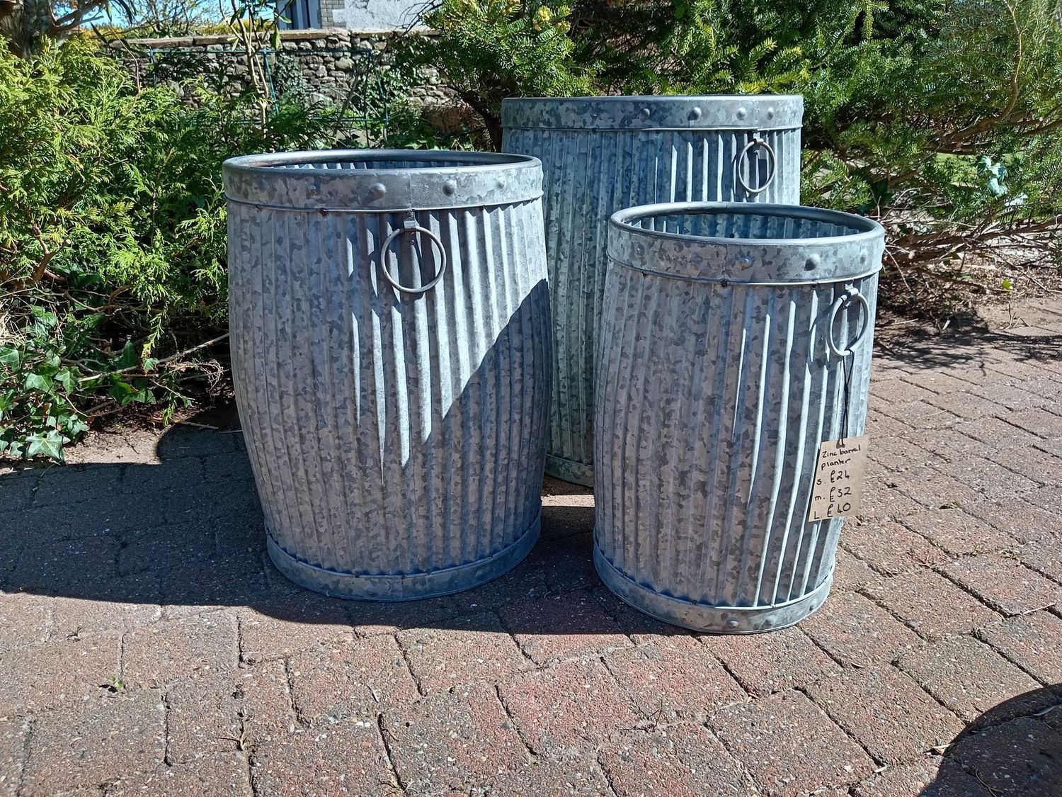 Zinc Planter (individually priced)