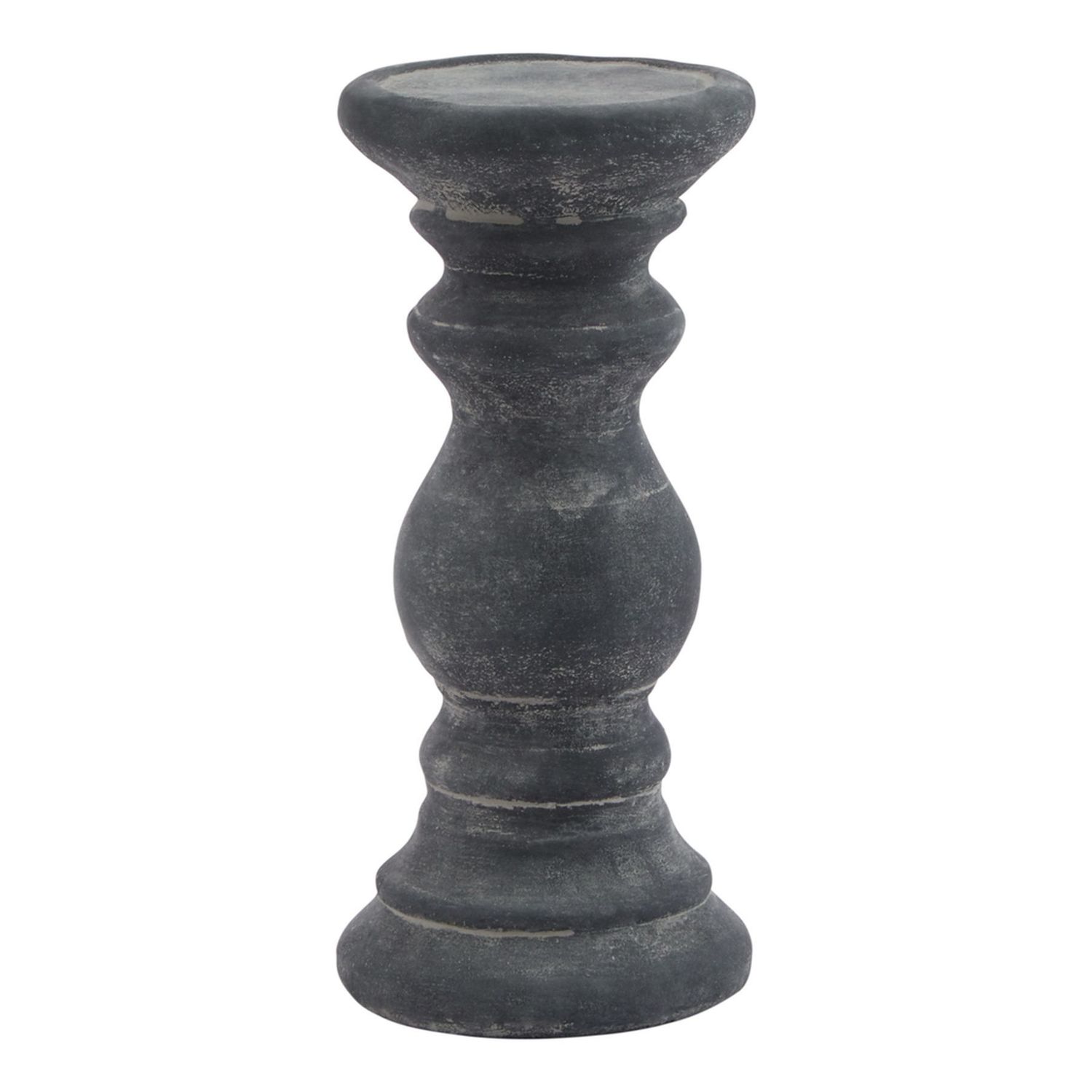 Grey Column Candle Holder( small)
