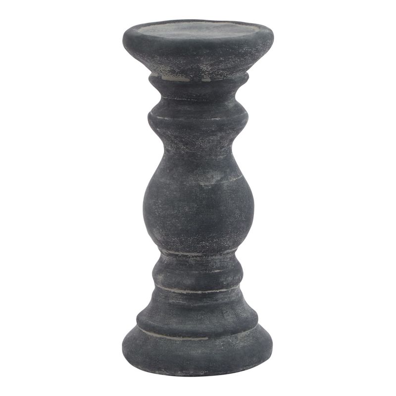 Grey Column Candle Holder( small)