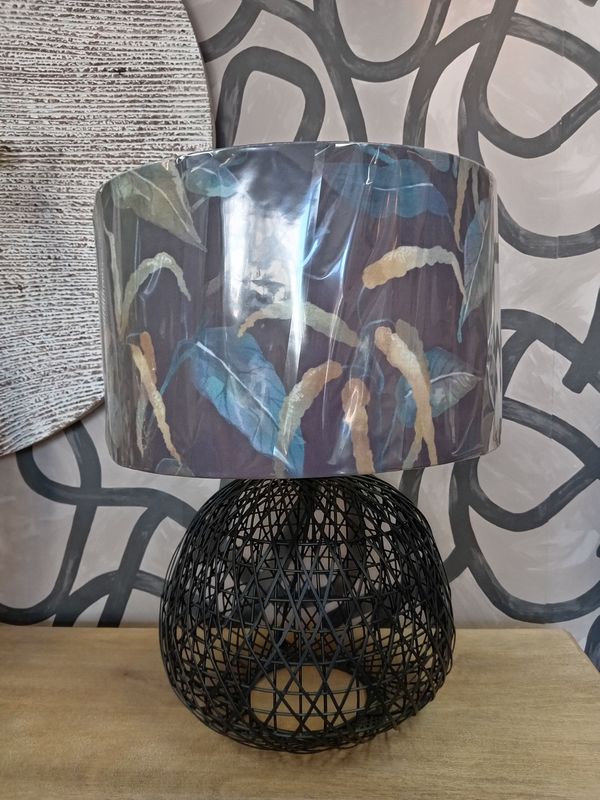 Alwina Lamp with Handmade Velvet  Shade