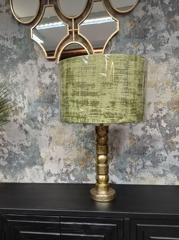 Atki Table Lamp + Lime Green Shade