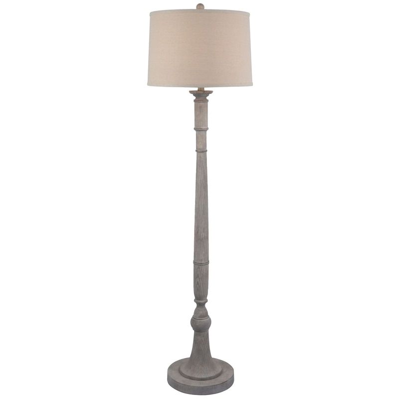 Floor Lamp With Linen Shade