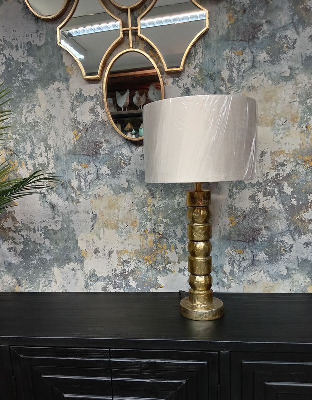 Atki Table Lamp + Cream Shade