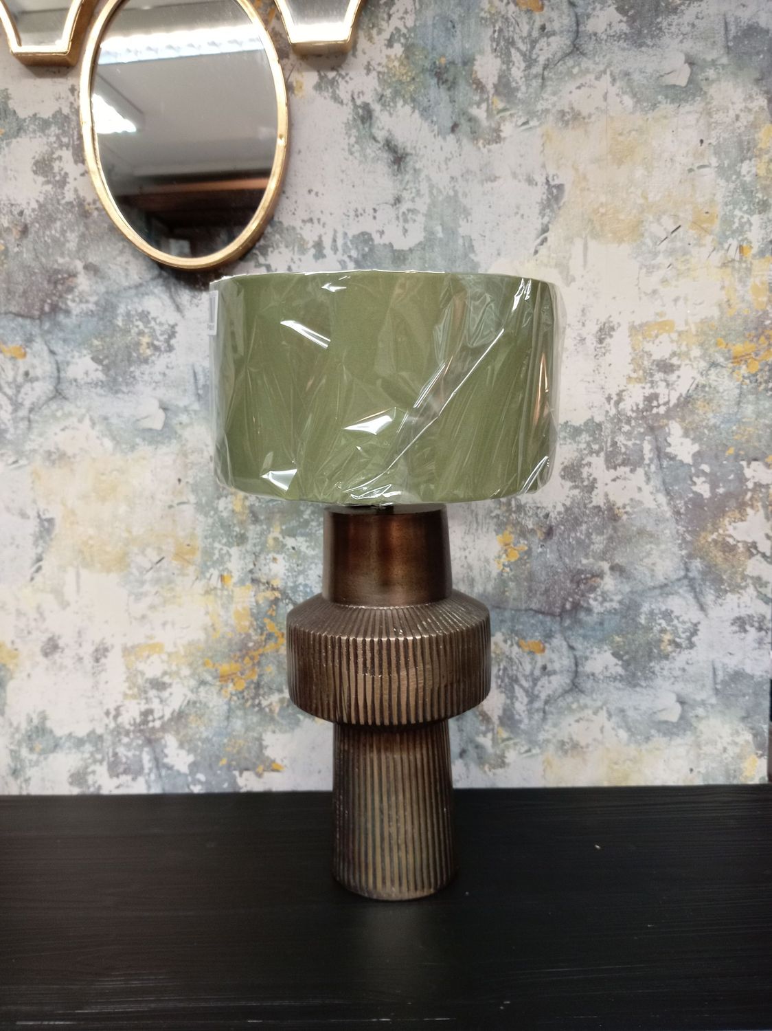 Bronze Table Lamp + Shade