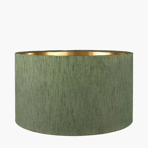 Silk Mix Gold Lined Cylinder Lampshade