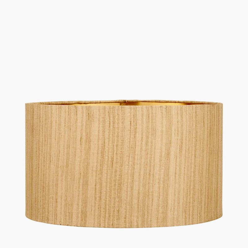 Silk Mix Gold Lined Cylinder Lampshade