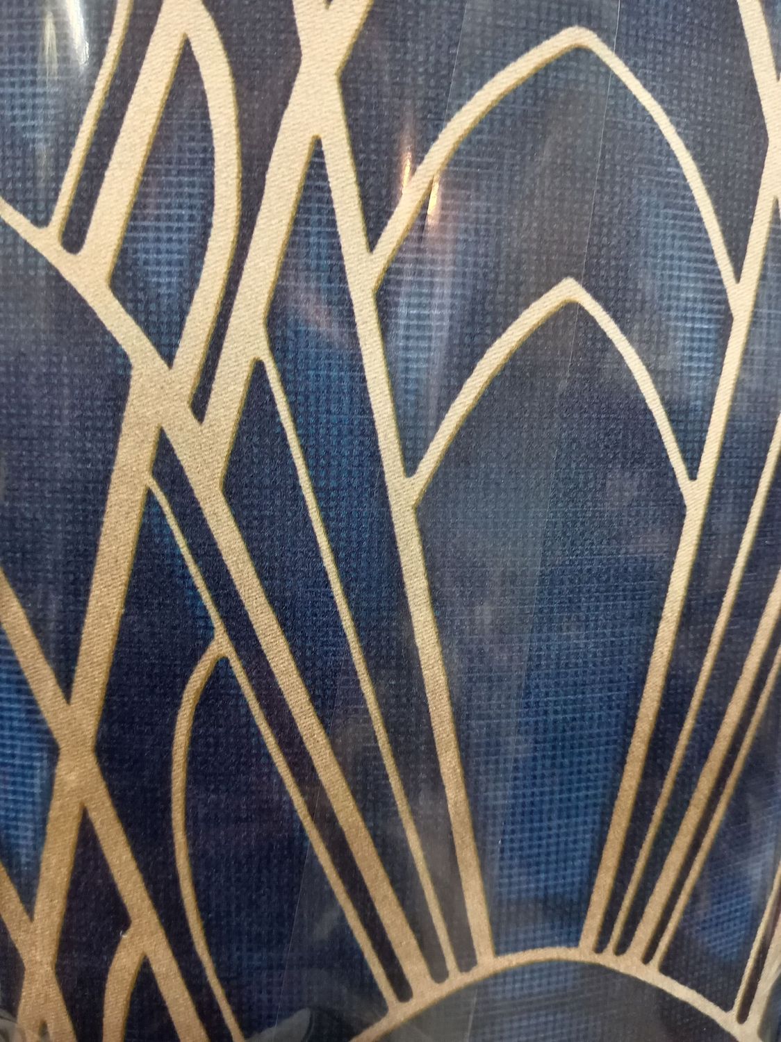 Delaunay Sapphire Velvet Lampshade