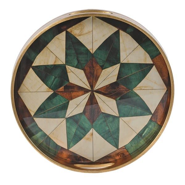 Gold Mosaic Tray (l)