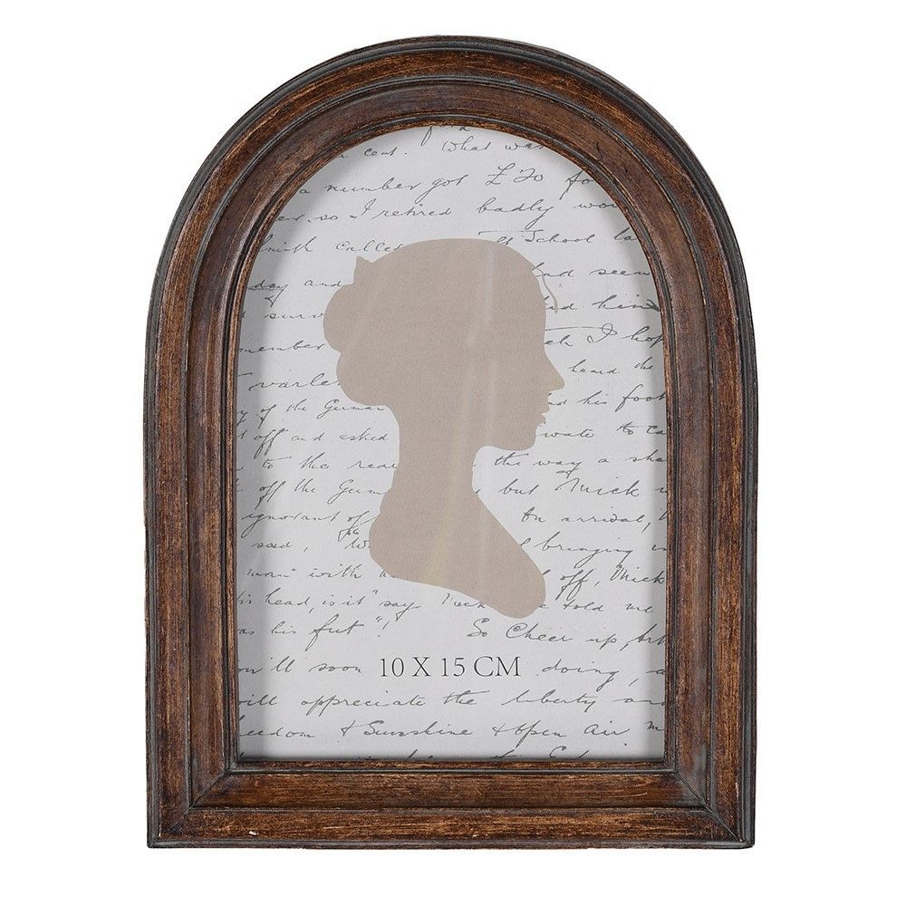Aged Wood Effect Arch Photo Frame
