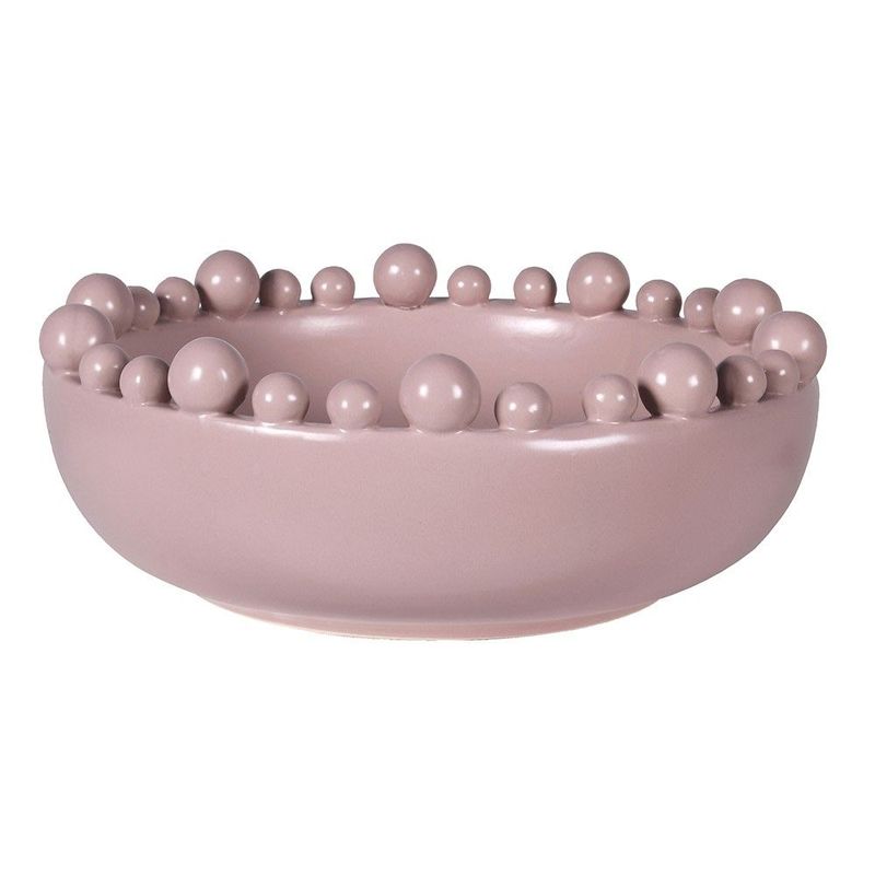 Matt Blush Bobble Edged Bowl