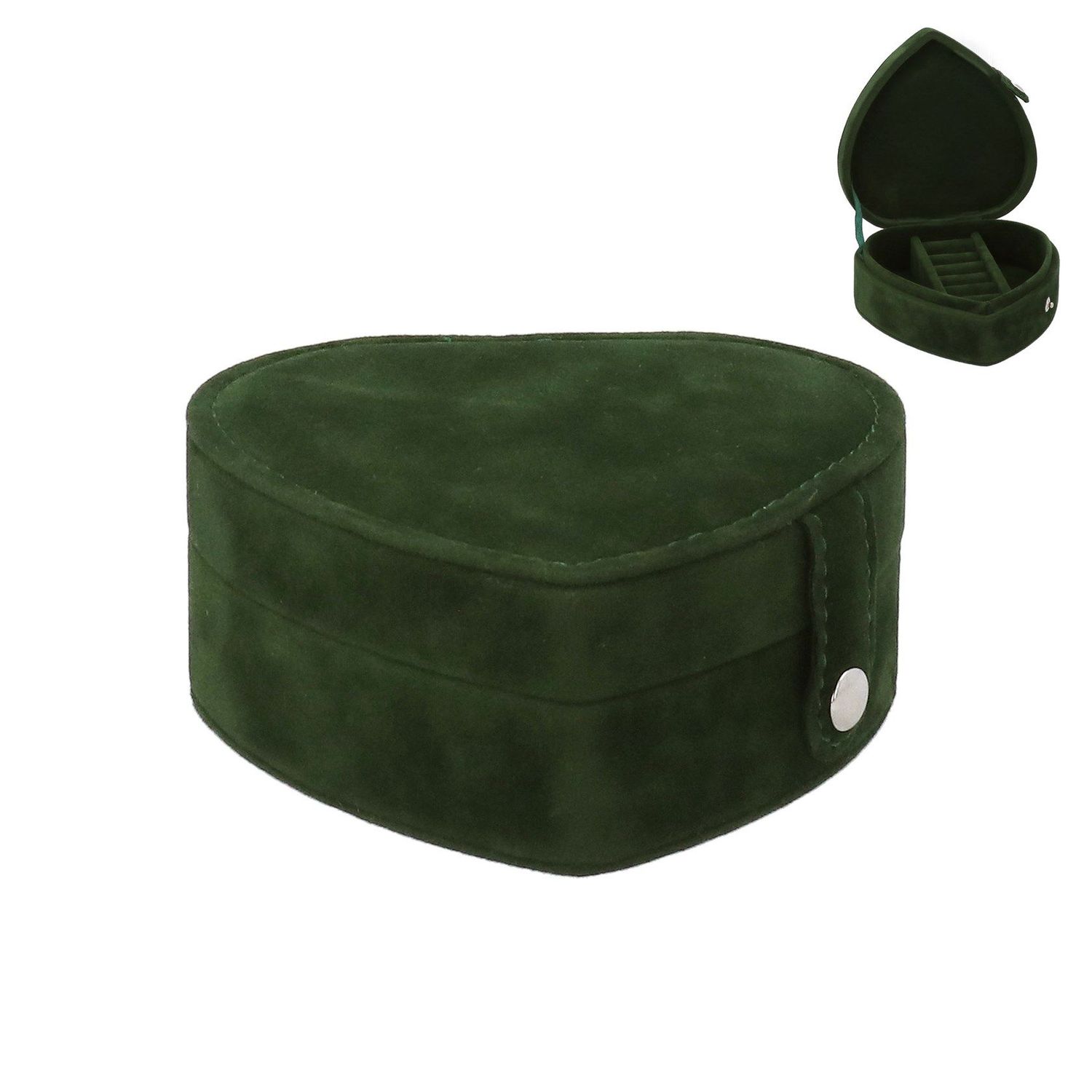 Velvet  Heart Jewellery Box
