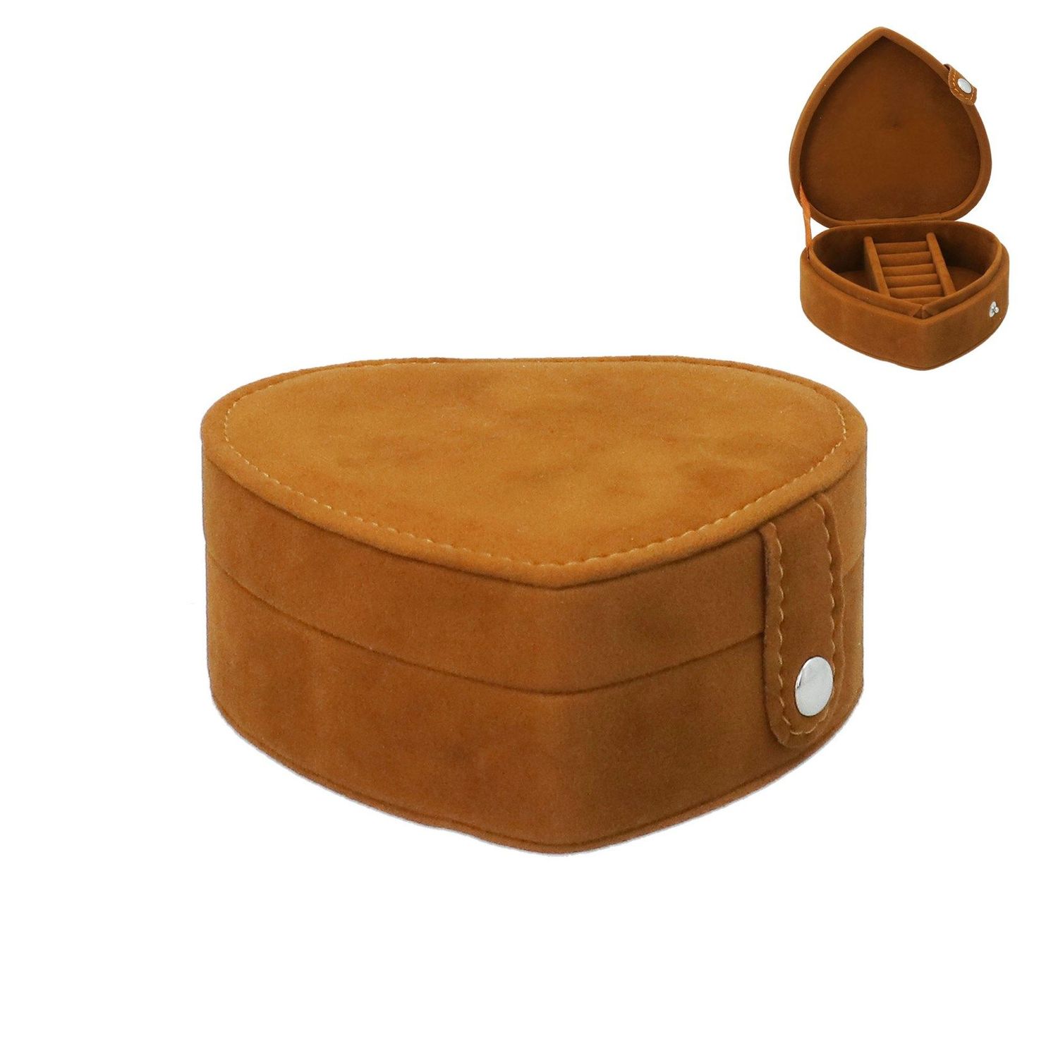 Velvet  Heart Jewellery Box