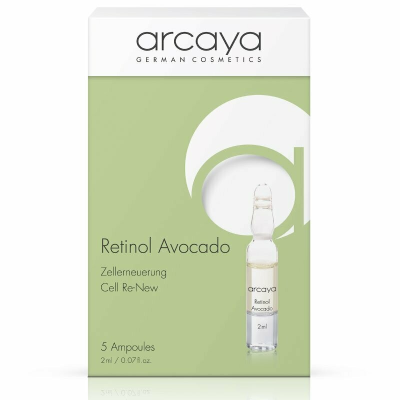 Arcaya Ampulle Gesicht Retinol Avocado Ampullen Gezielte Zellerneuerung 5x 2ml