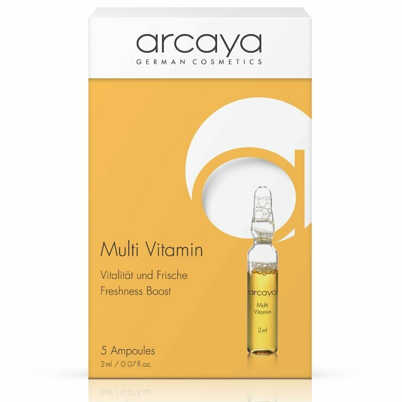 Arcaya Ampulle GesichtMulti Vitamin Ampullen Immunschutz & Natural Anti Ageing 5x 2ml