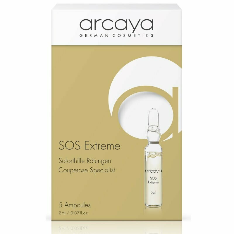 Arcaya Ampulle Gesicht SOS Extreme Ampullen Direkte Hautberuhigung  5x 2m