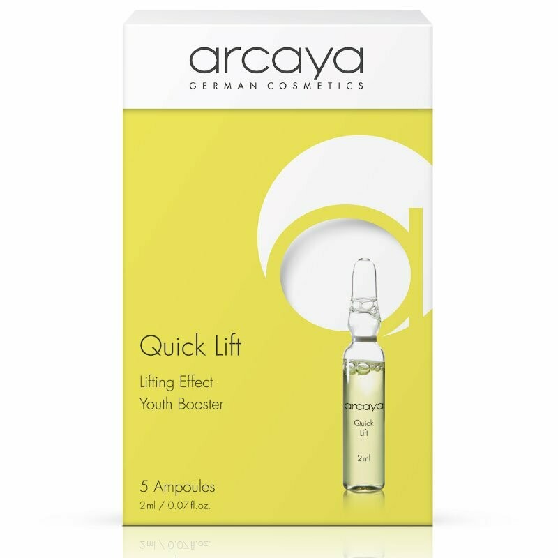 Arcaya Ampulle Gesicht Quick Lift Ampullen Turbo Hautglättung mit Algenextrakt 5x 2ml