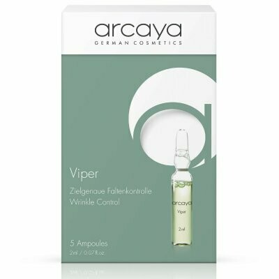 Arcaya Viper Ampullen Hoch effektive Faltenbehandlung 5x 2ml Glättende Ampulle bei Faltenbildung mit Argireline und Synake