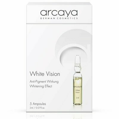 Arcaya Ampulle Gesicht White Vision Ampullen Aufhellen, regenerieren und verschönern – für perfektes Aussehen. 5x 2ml Regenerierende Ampulle mit Whitening-Effekt.