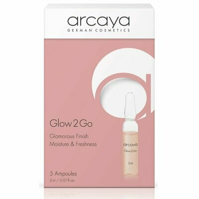 Arcaya Ampulle Gesicht Glow2Go Ampullen Jugendlicher Glow und Ausstrahlung 5x 2ml Ampulle für den perfekten Glow
