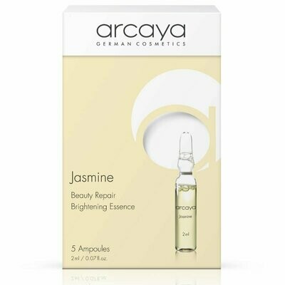 Arcaya Ampulle Gesicht Jasmine Ampullen Nährstoffreiche Pflanzenkraft für Haut und Seele 5x 2ml Perfektionierende Ampulle für makellose Haut mit Jasminblütenextrakt.