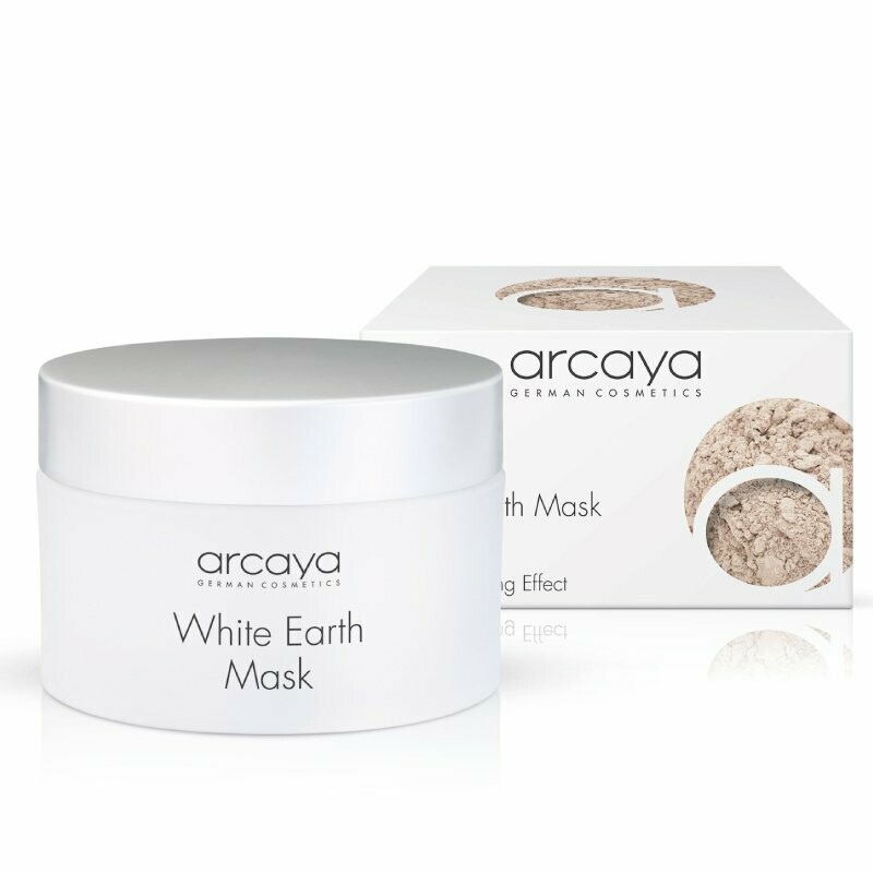 Arcaya Maske White Earth Mask Klärende Maske mit intensivem Relax Effekt 100 ml Entspannende, mattierende und reinigende Maske mit Porzellanerde