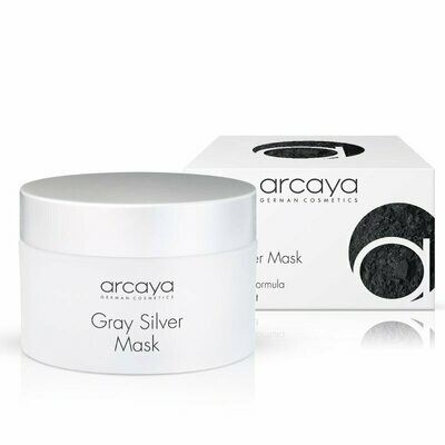 Arcaya Maske Gray Silver Mask Schmutzmagnet für belastete Haut 100 ml Ölfreie Detox-Maske mit Bambus-Aktivkohle und Silber.