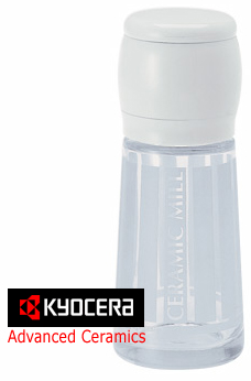 Ceramic Salt Grinder (Filled with Coarse Grind Himalayan Crystal Salt)