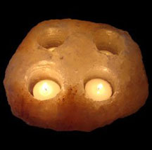 Natural Four Hole Candle Holder
