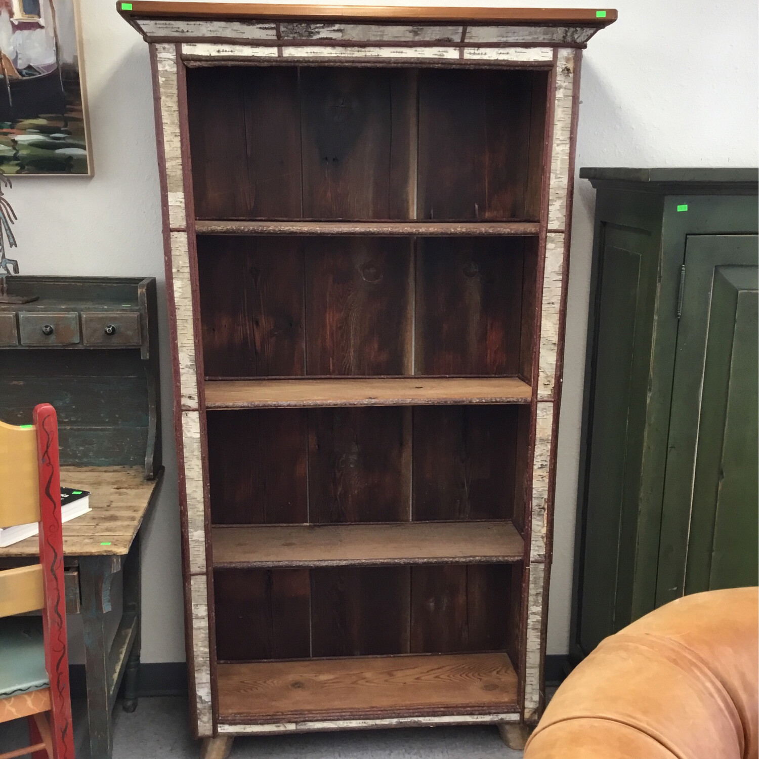 Natural Wood Bookcase
