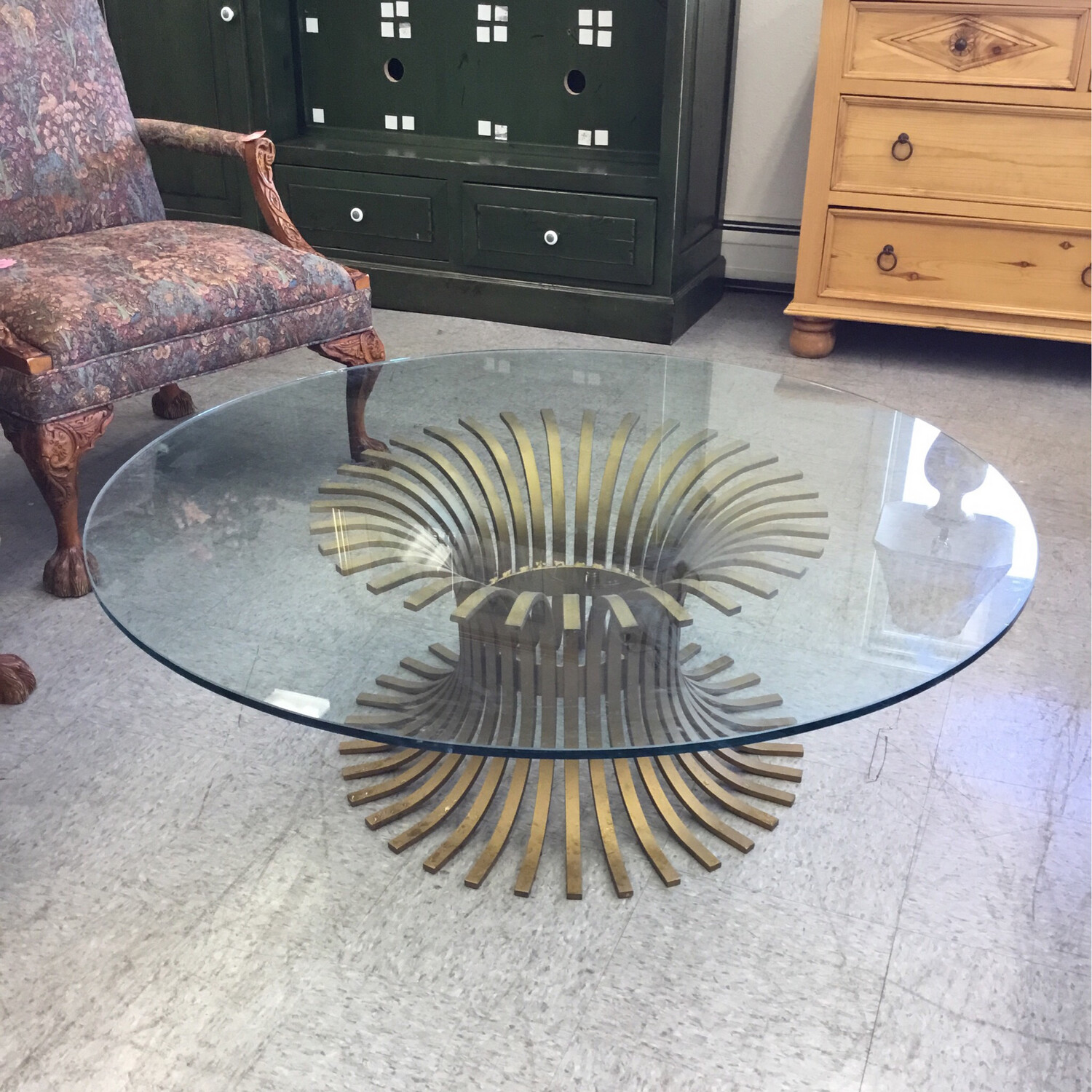 Art Deco Glass Coffee Table