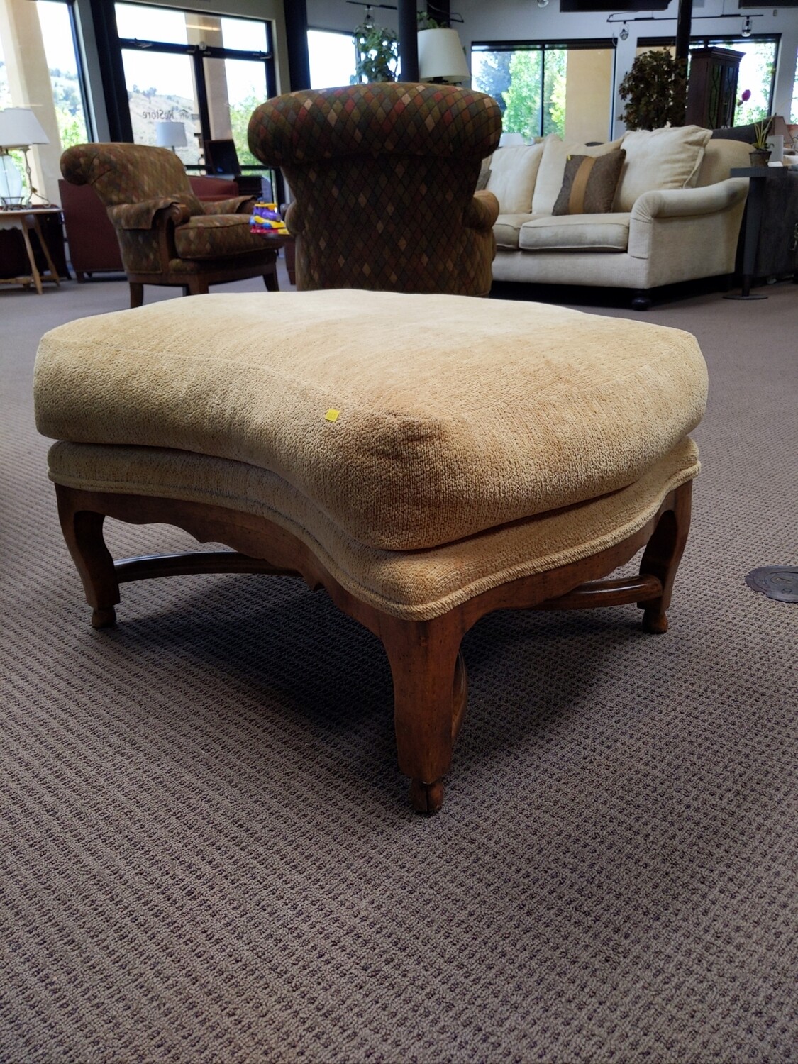 Italian Upholstered Ottoman