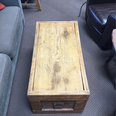 Wood Chest Coffee Table