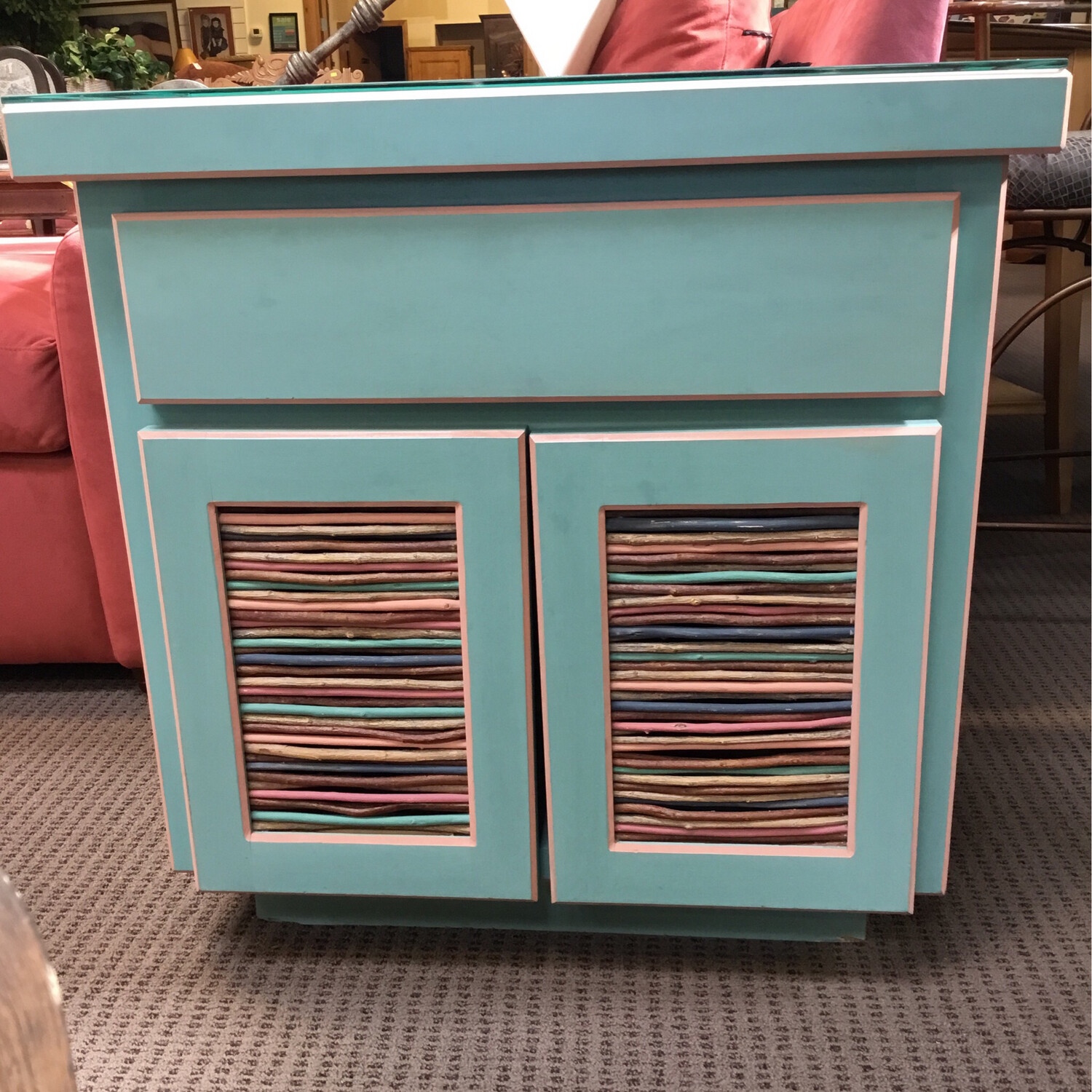 Mint Green End Table