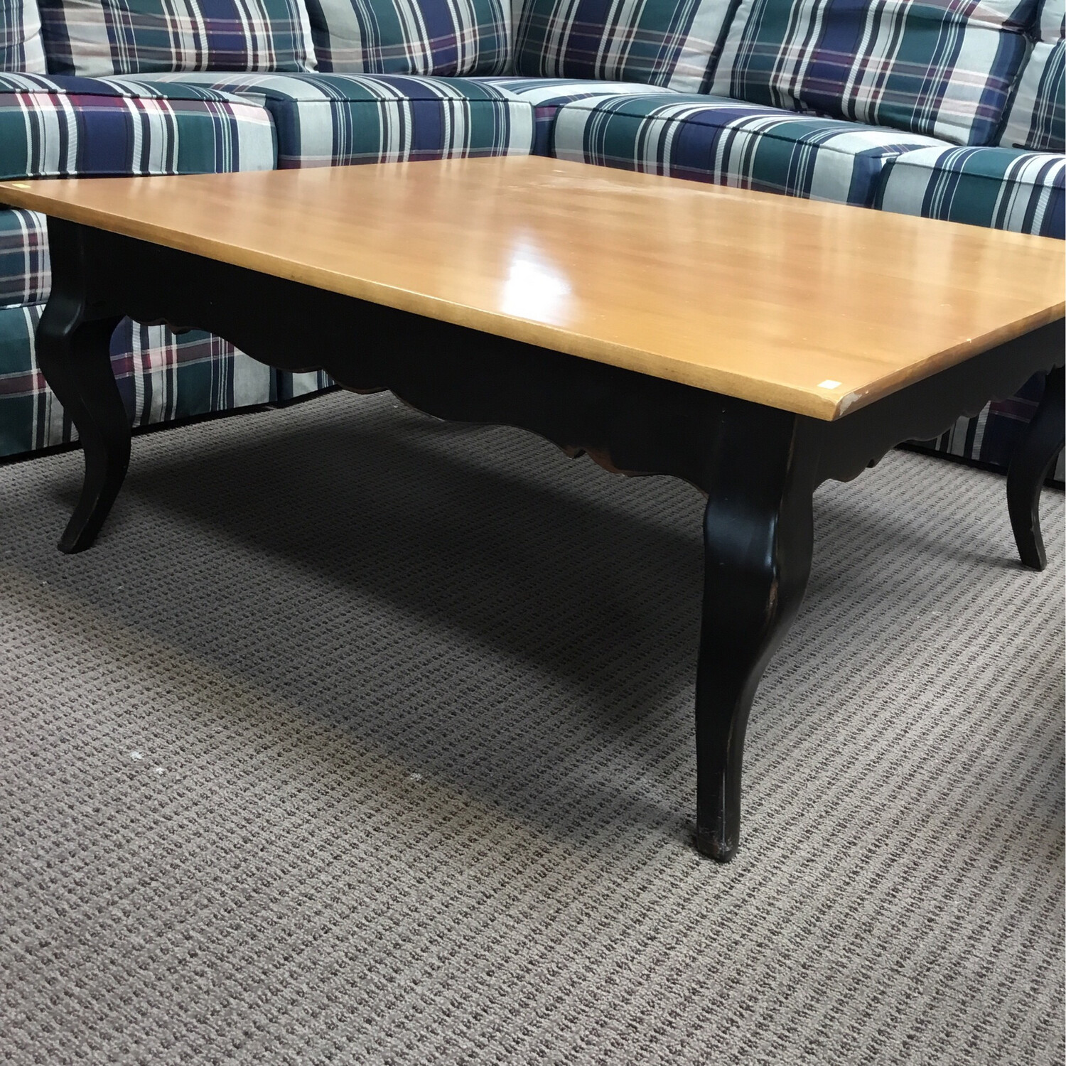 Square Dark Leg Coffee Table